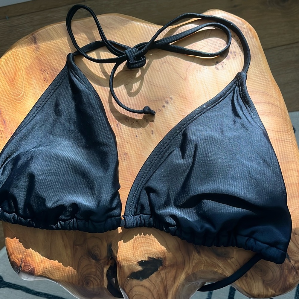 Black Triangle Bikini Top